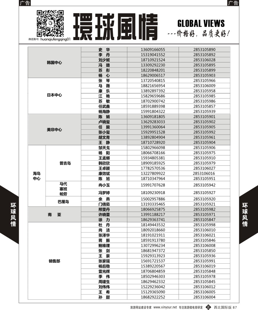 b黑087  环球风情