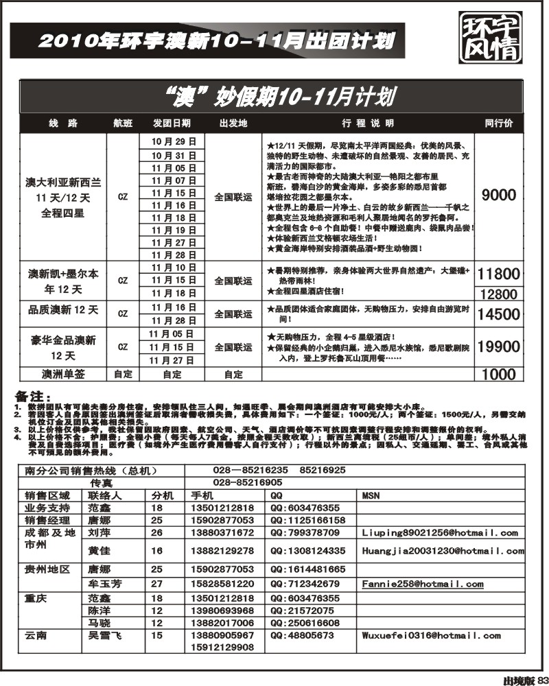 83 环宇风情 欧洲 澳洲