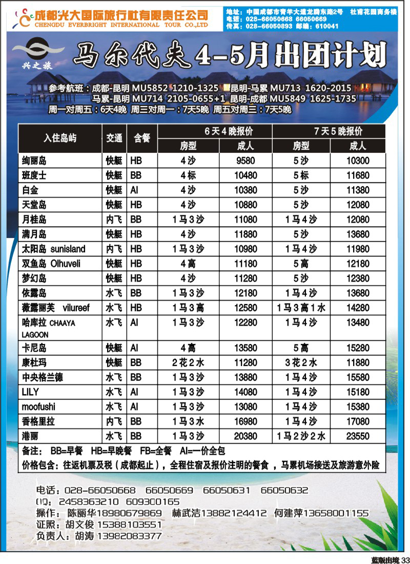 L33  光大出境计划-（巴厘岛、清迈）