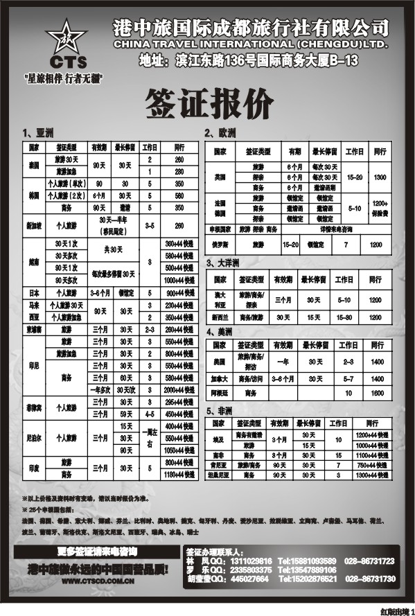 H1港中旅-签证