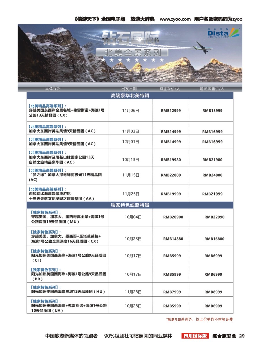 H彩029 DISTA钻石国际—2016年美国计划右二