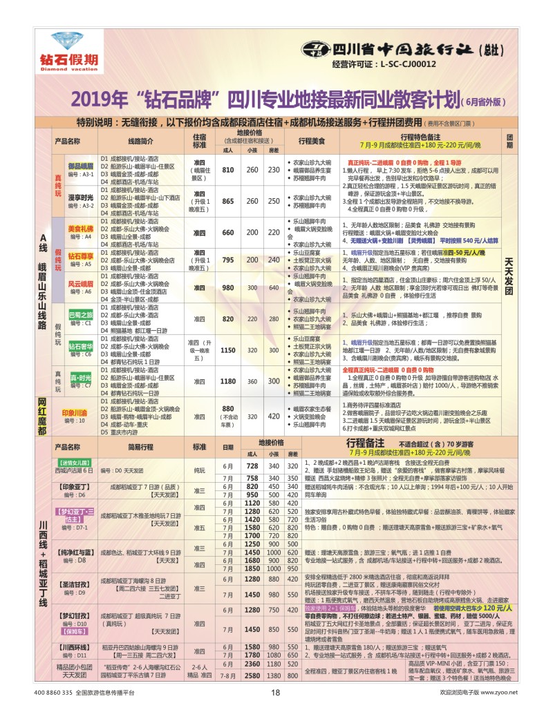 18    钻石假期—四川省中国旅行社（总社）峨眉山乐山金牌专线