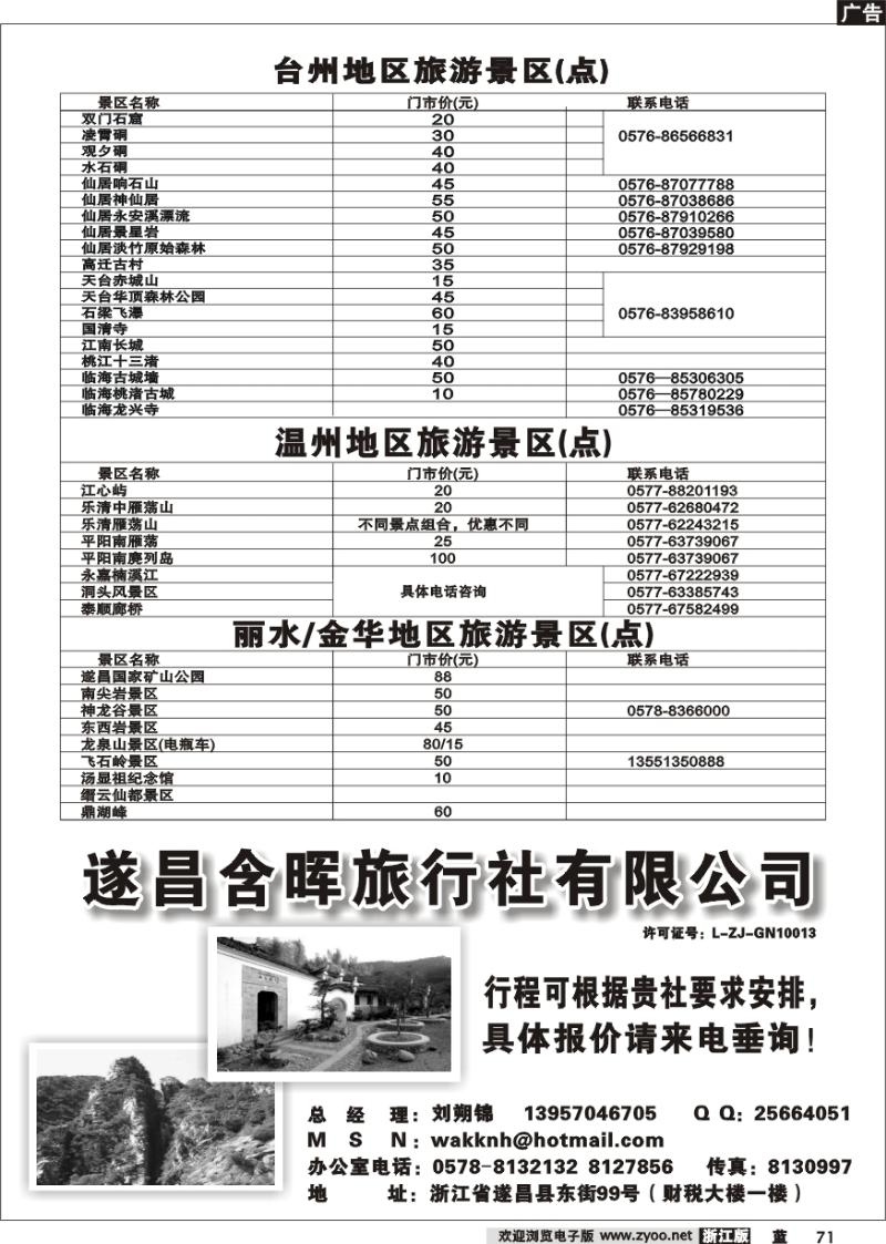 71 景区景点旅游信息广告