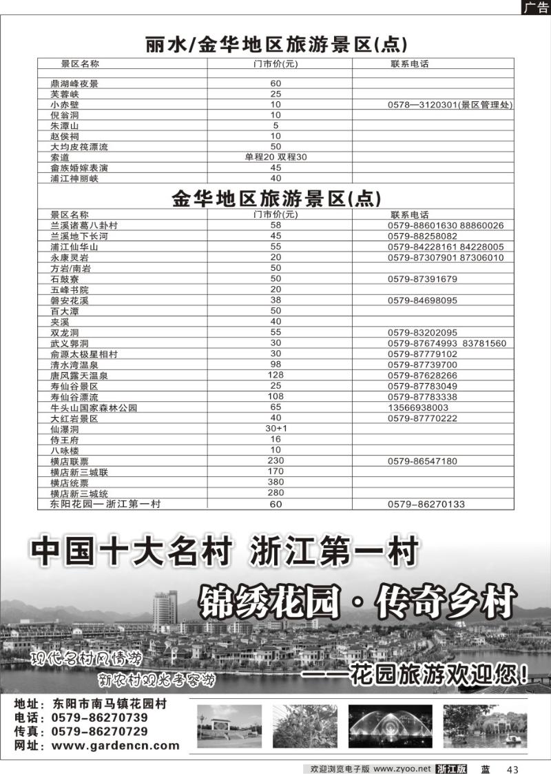 43 景区景点旅游信息广告