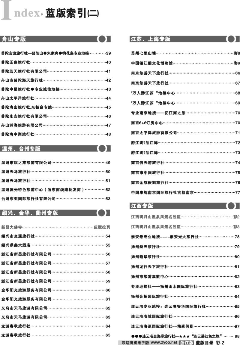 目录2 蓝版索引