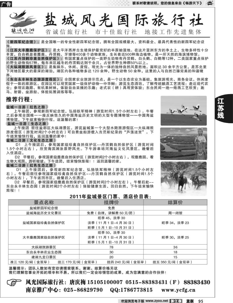 95 盐城风光国际旅行社