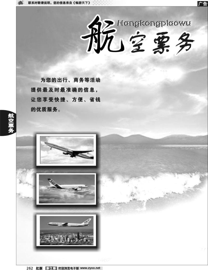 262 航空票务专版