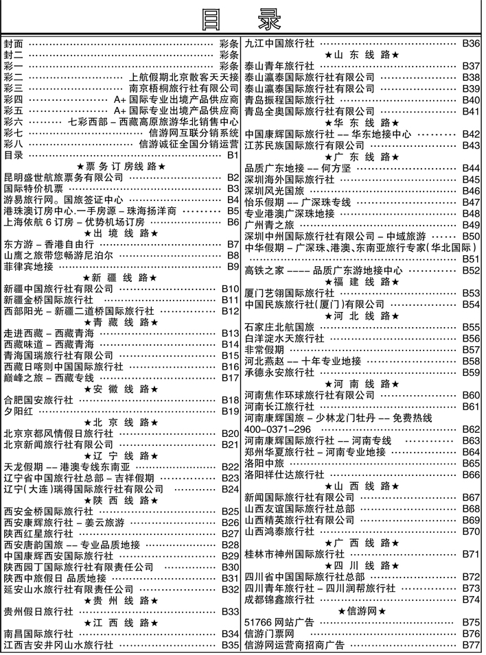 b1目录