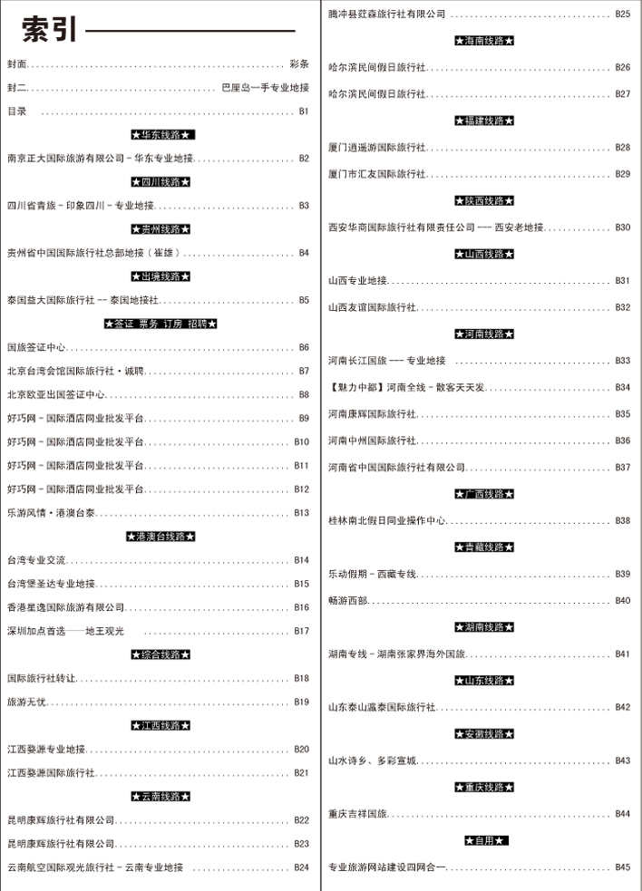 目录B1