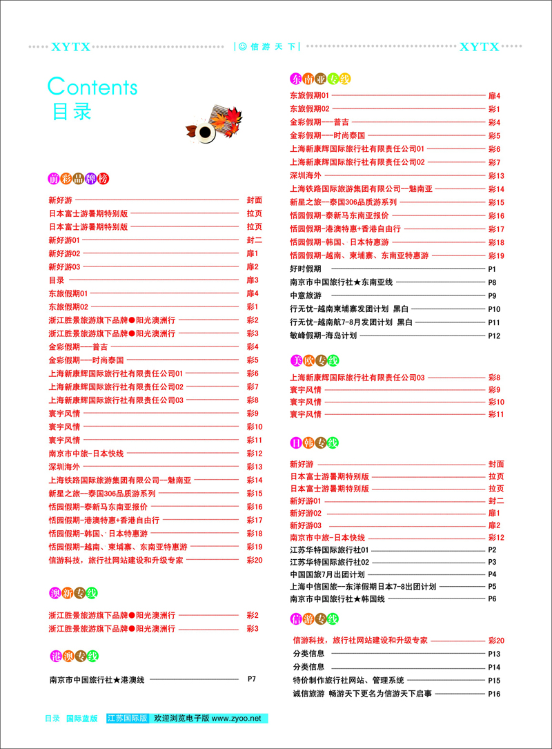 国际蓝版扉3 目录