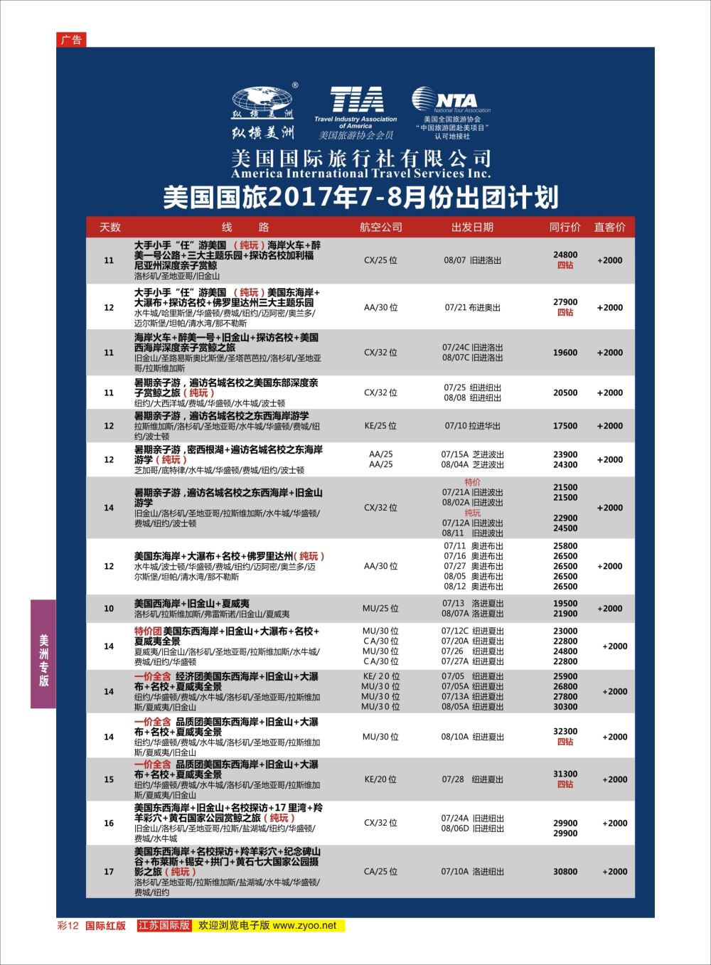 彩12 纵横美洲  美洲专版