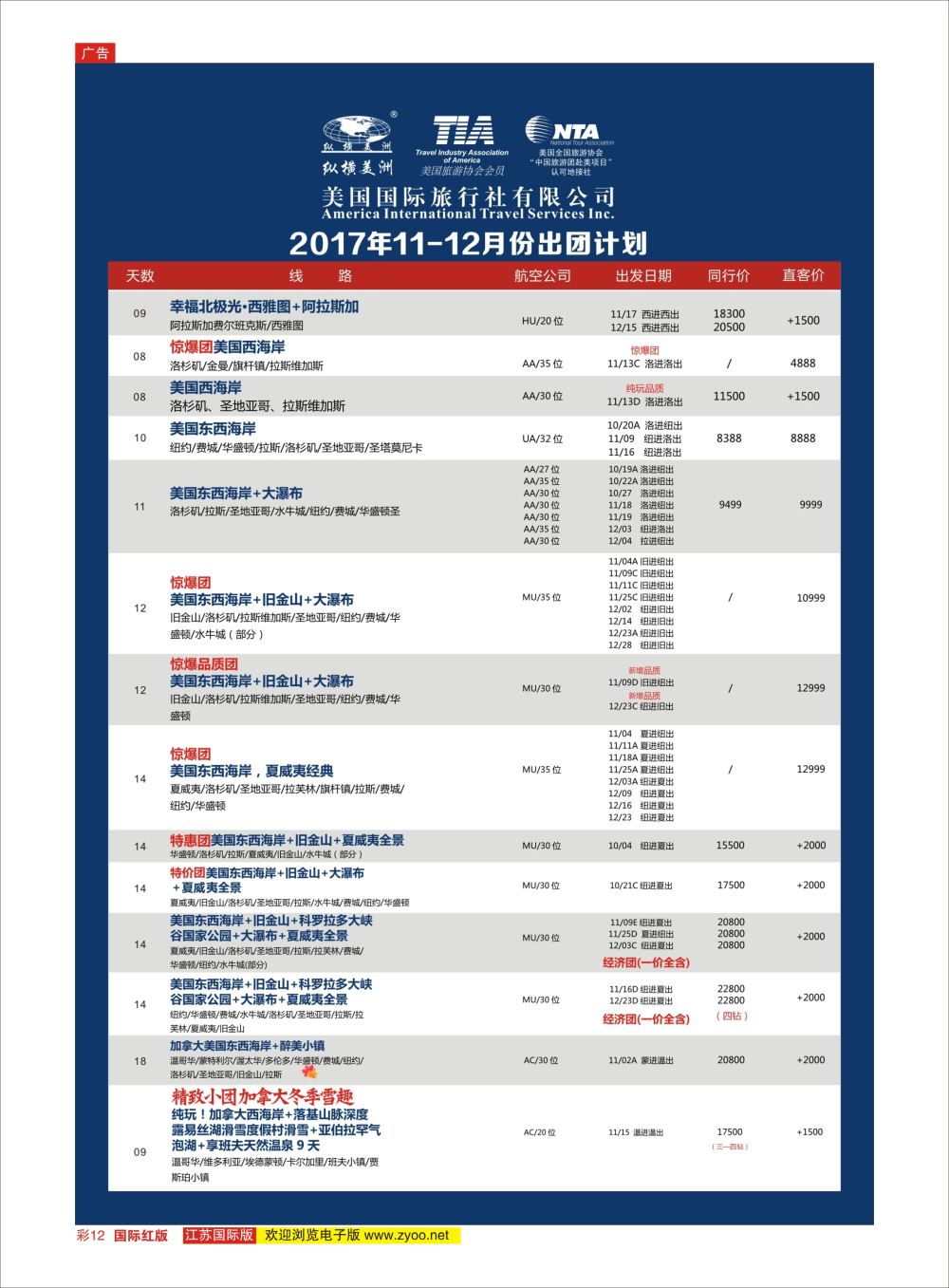 彩12 纵横美洲 
