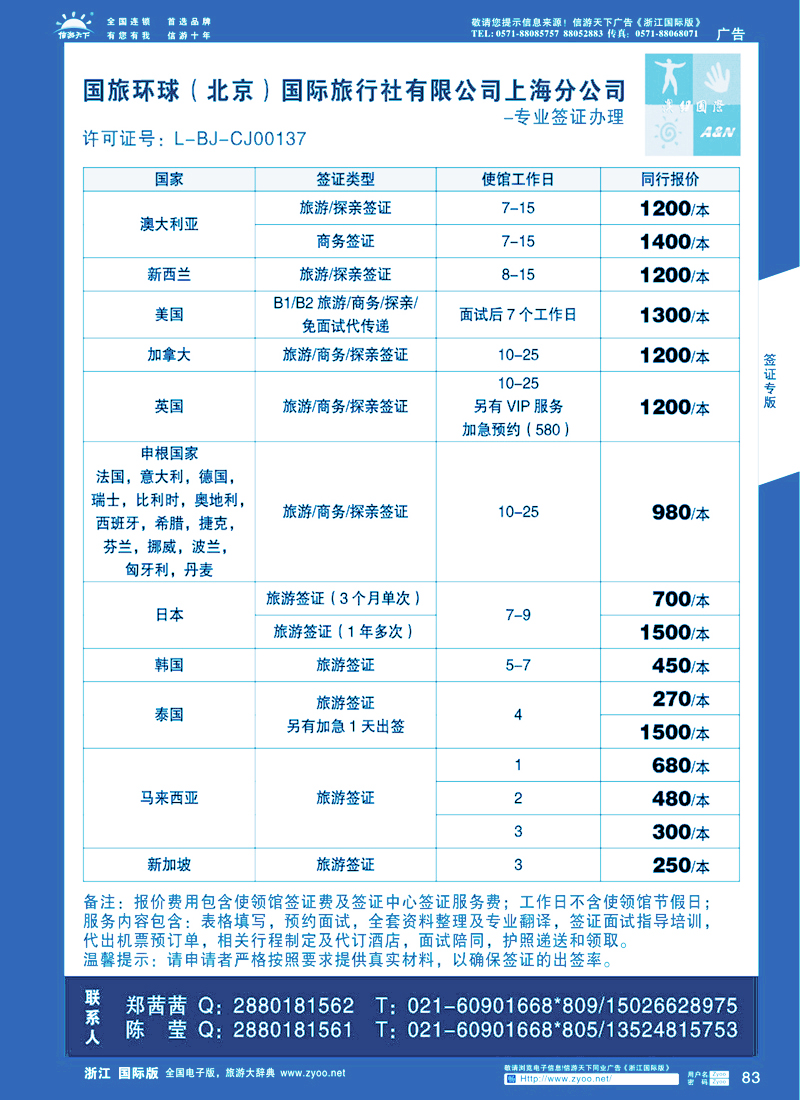 83 澳纽国际—签证