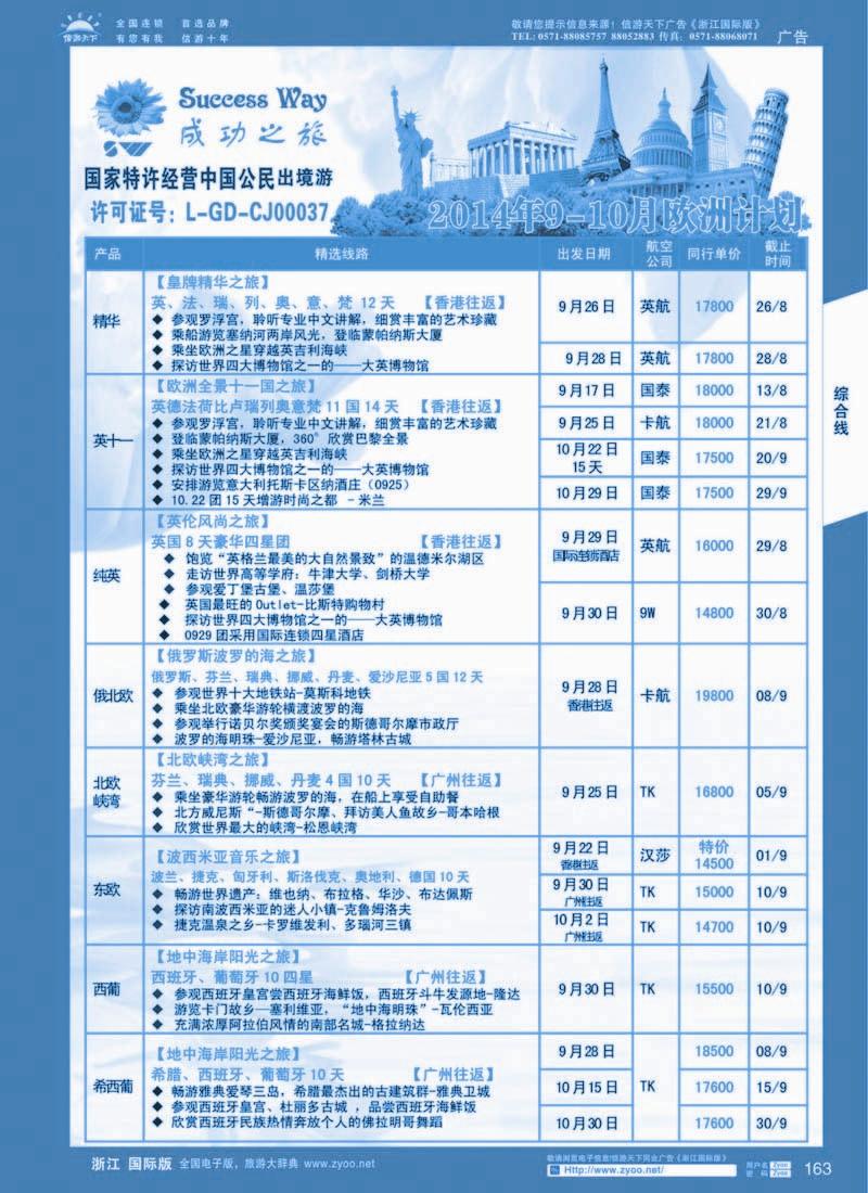163 广州成功之旅－－欧洲、美洲、南美计划