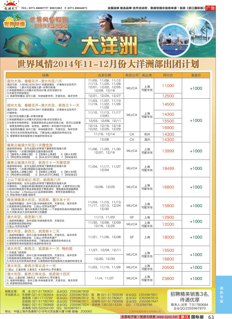 63 中信国旅-大洋洲(澳新)