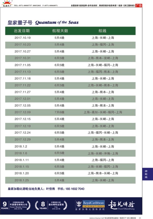 15皇家加勒比国际游轮