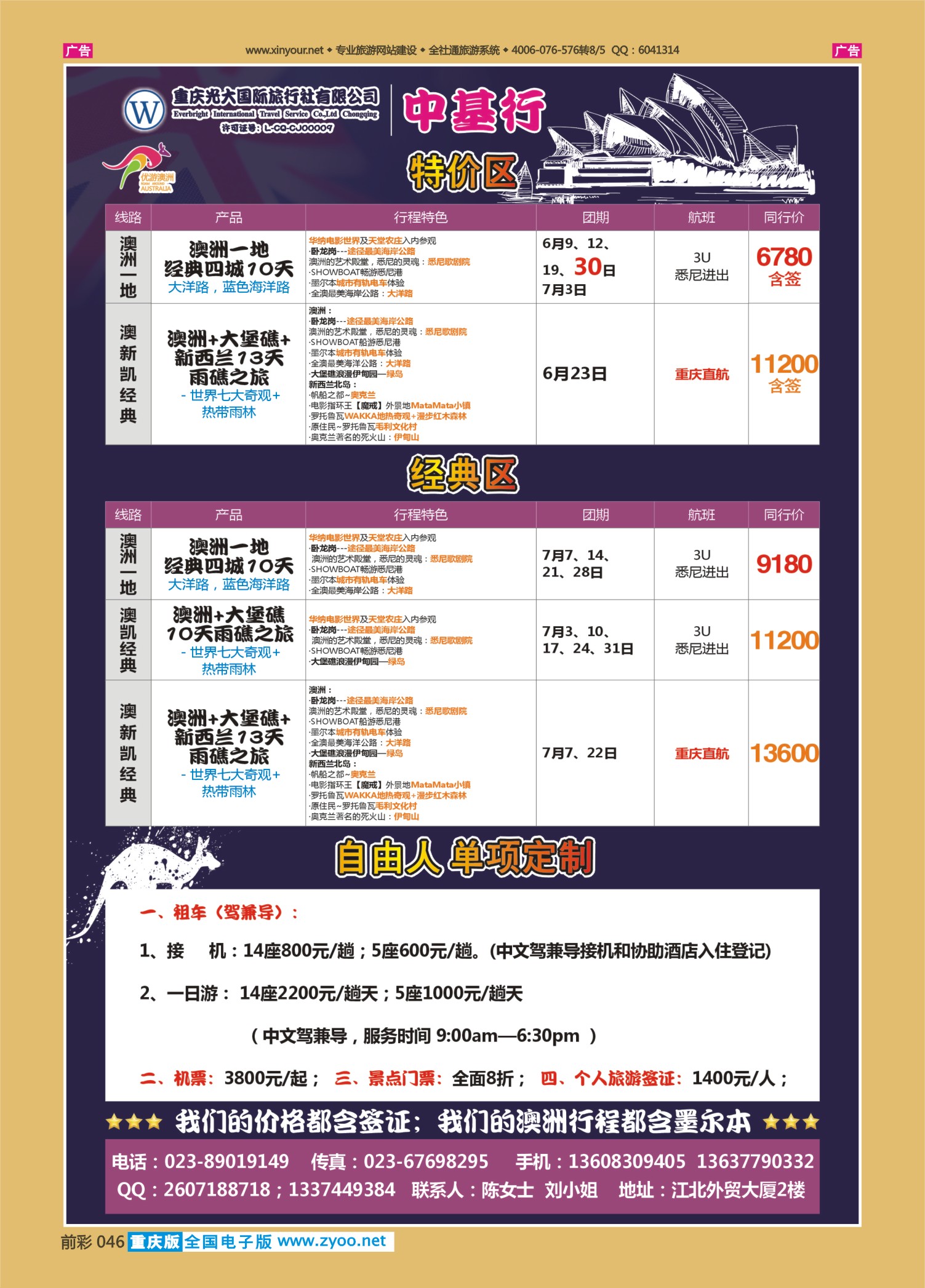前彩046光大国旅-中基行-澳洲