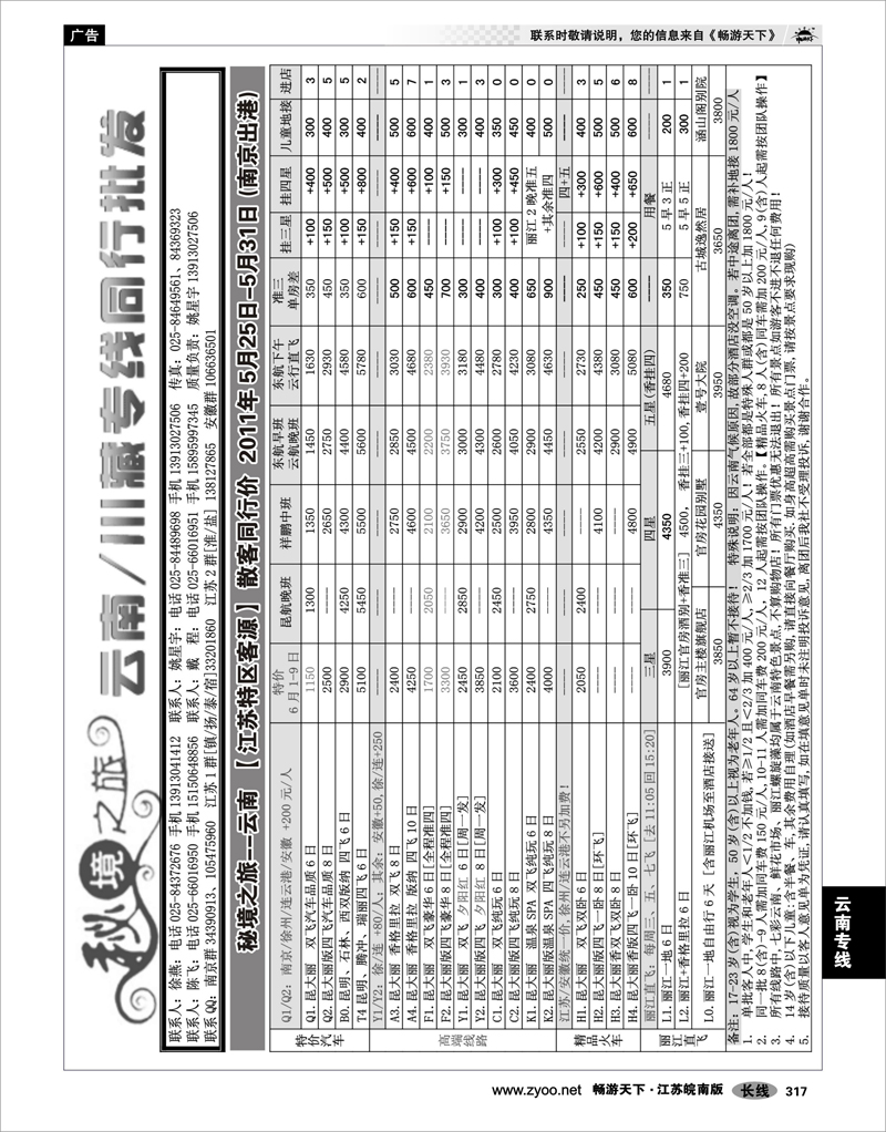 317 云南专线 秘境之旅