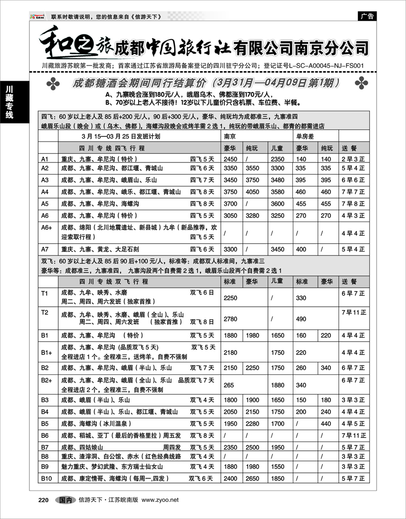 220 川藏专线 成都中国旅行社南京分公司★和之旅01