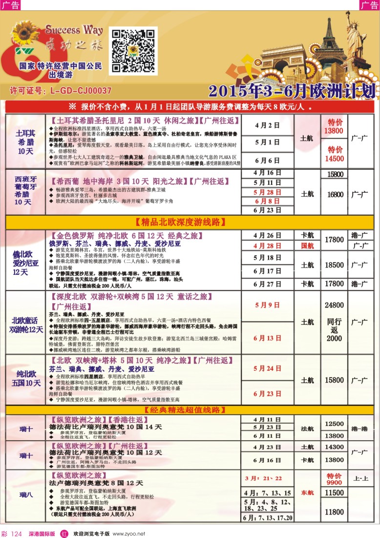 r彩124  广州成功之旅－－欧洲、美洲、南美计划