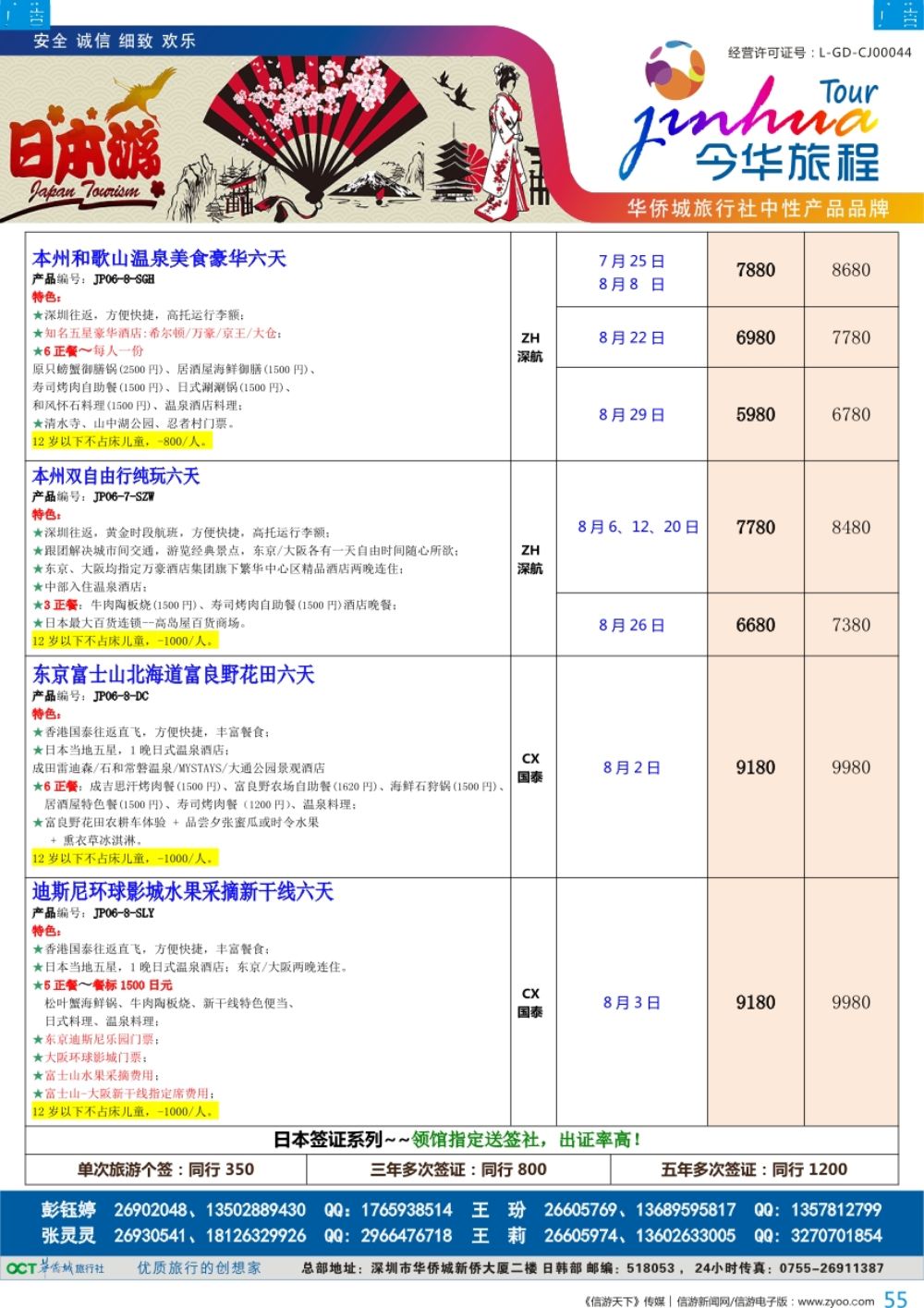 b彩055  今华旅程—华侨城日本计划