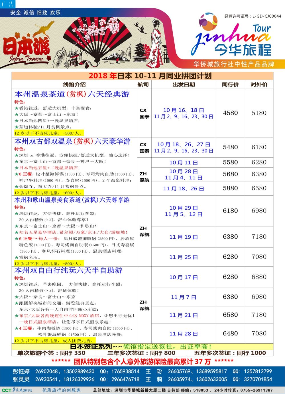 b5  品牌榜1  今华旅程—华侨城日本计划