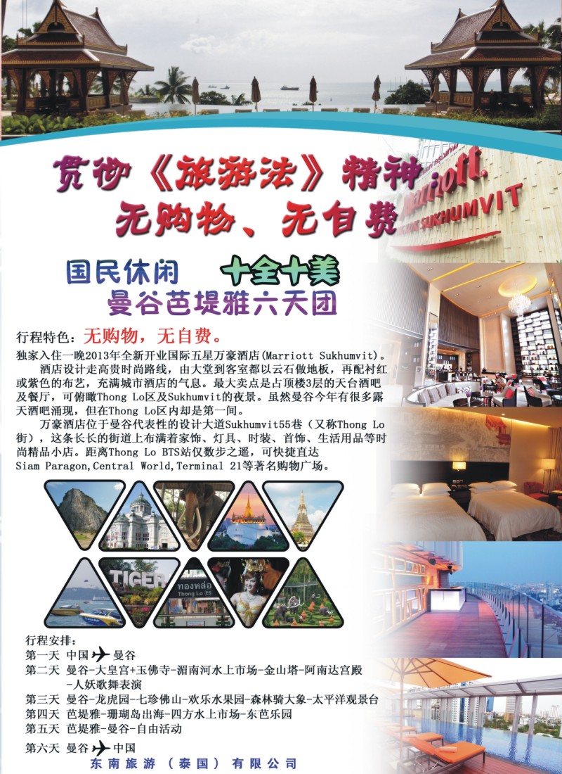 彩b0拉页 东南旅游（泰国）有限公司2