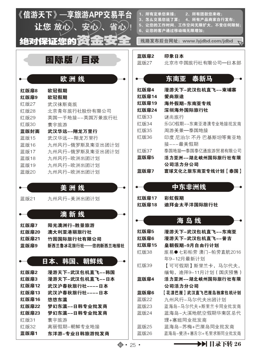 红版25国际红版目录
