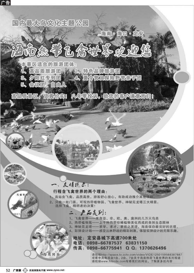 b52海南热带飞禽世界