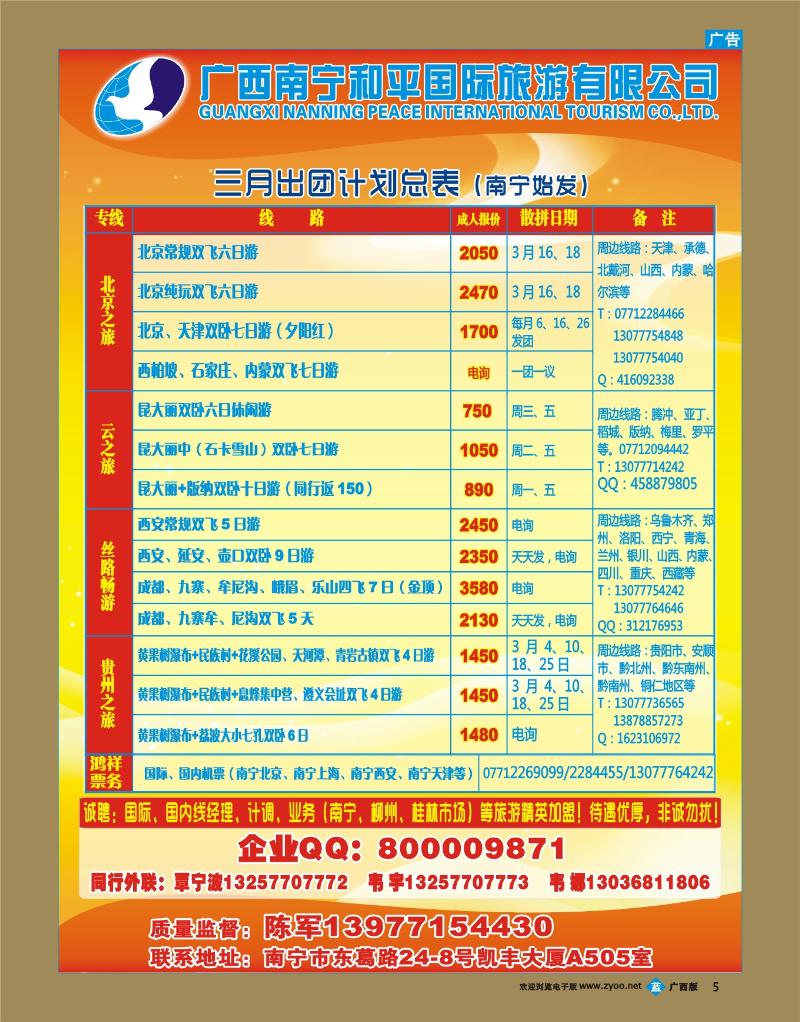 bb05广西南宁和平国际旅游有限公司