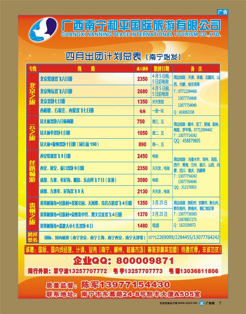 bb07广西南宁和平国际旅游有限公司