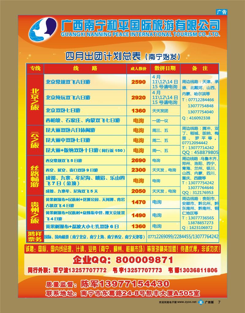 bb07广西南宁和平国际旅游有限公司