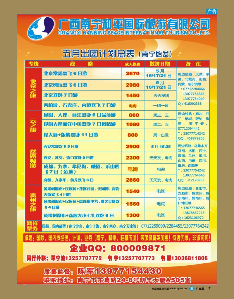 bb07广西南宁和平国际旅游有限公司