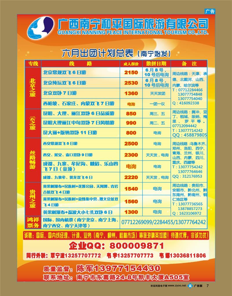 bb07广西南宁和平国际旅游有限公司