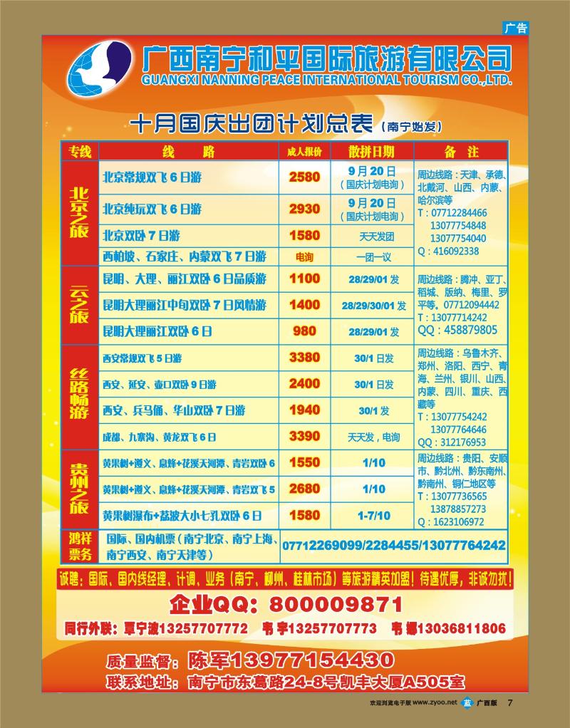 bb07广西南宁和平国际旅游有限公司