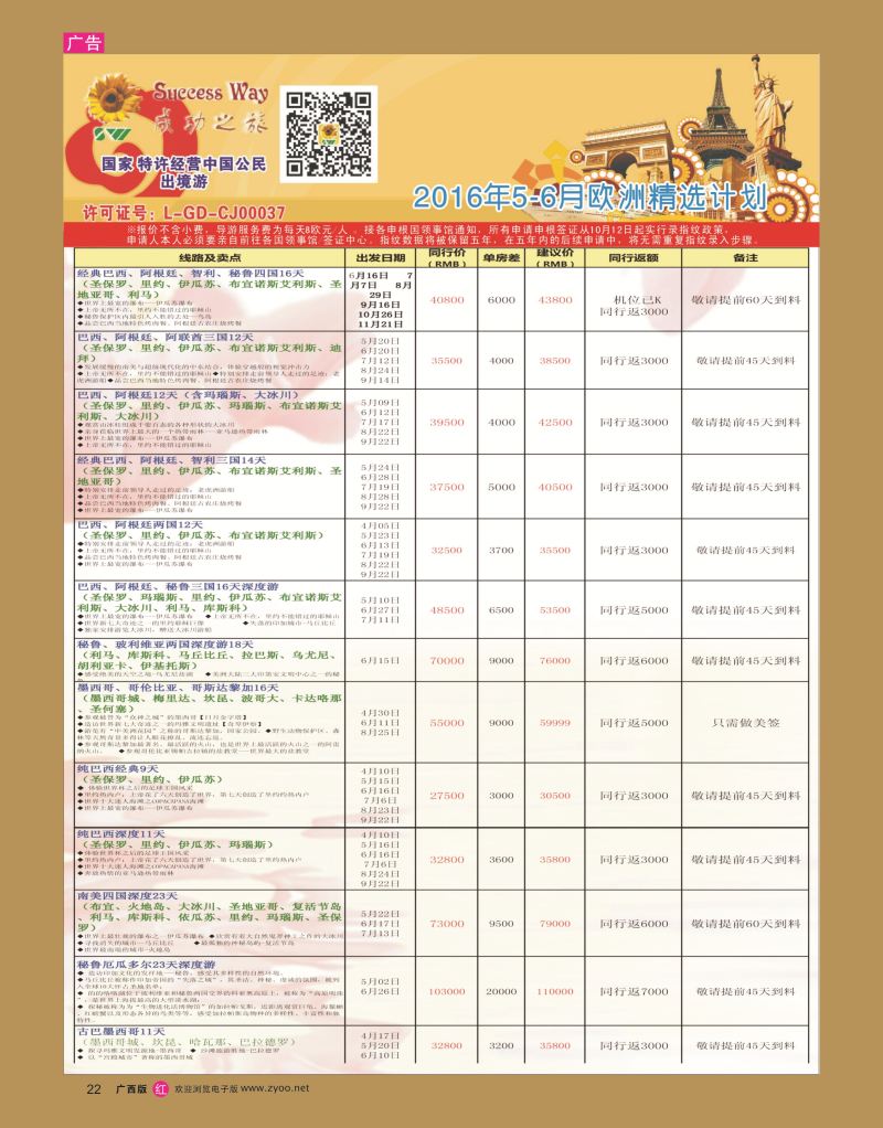 rr22广州成功之旅－－欧洲、美洲、南美计划