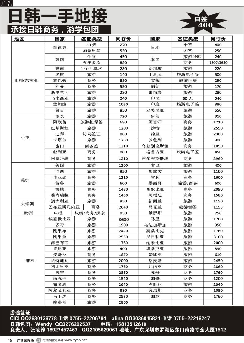 r18游途签证日韩泰新马