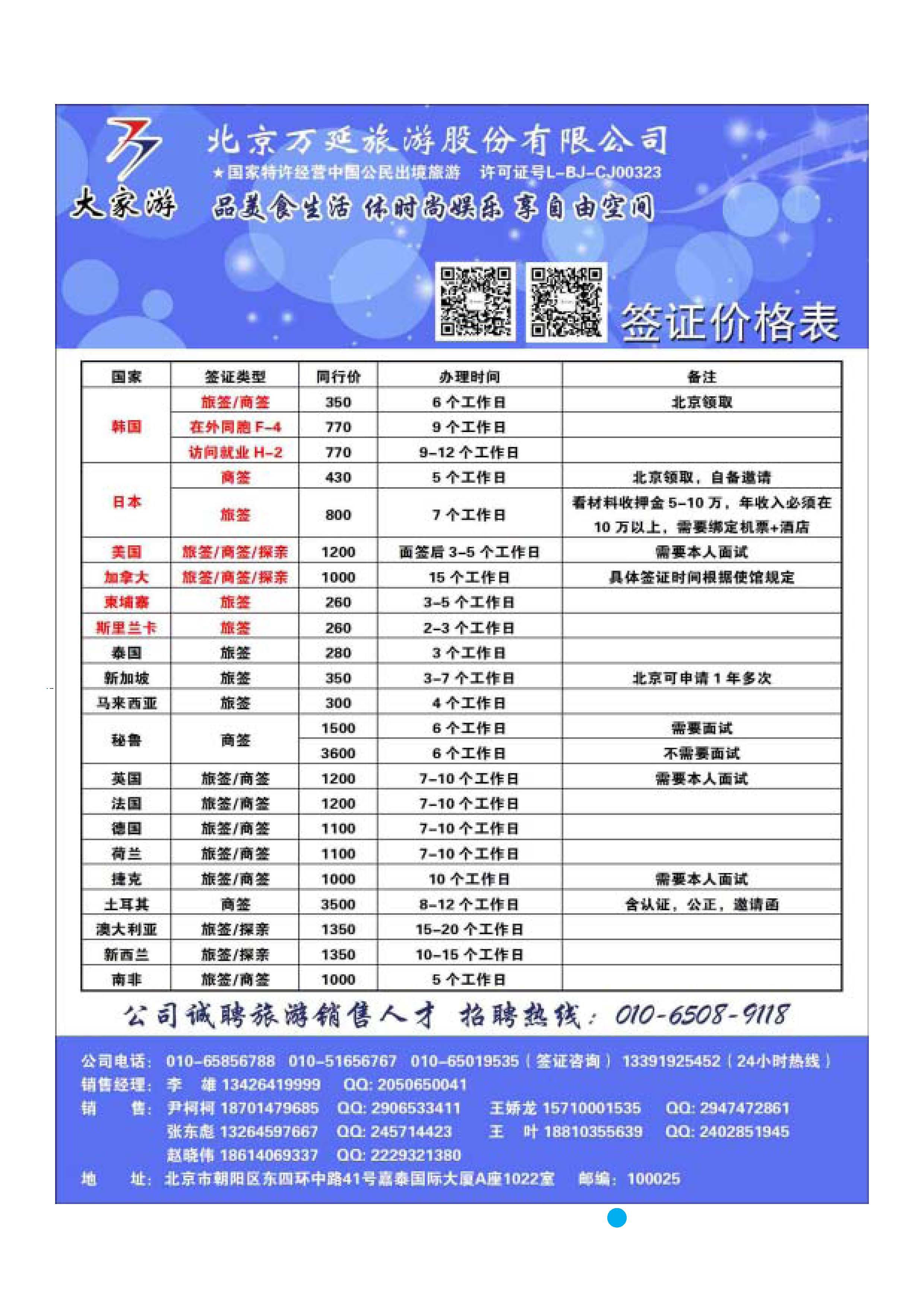彩51 北京万延旅游股份有限公司 