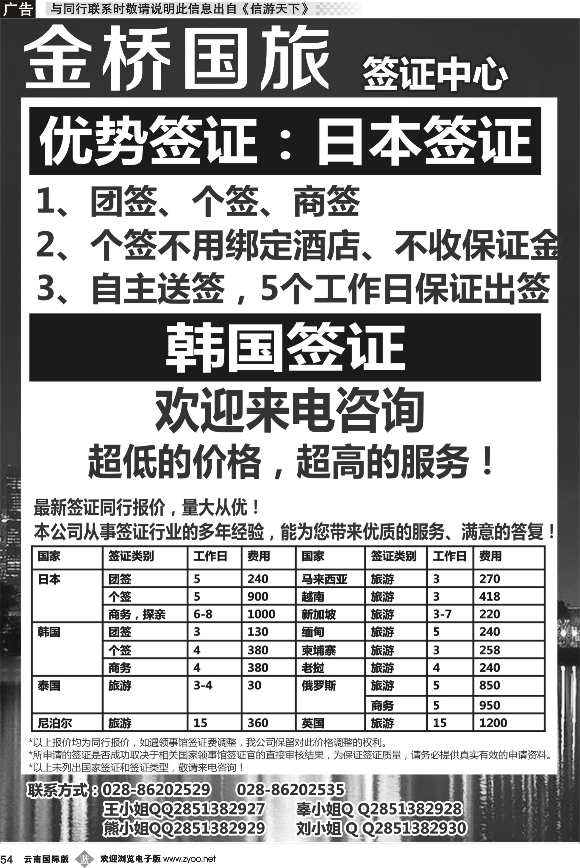 b054 成都金桥国旅