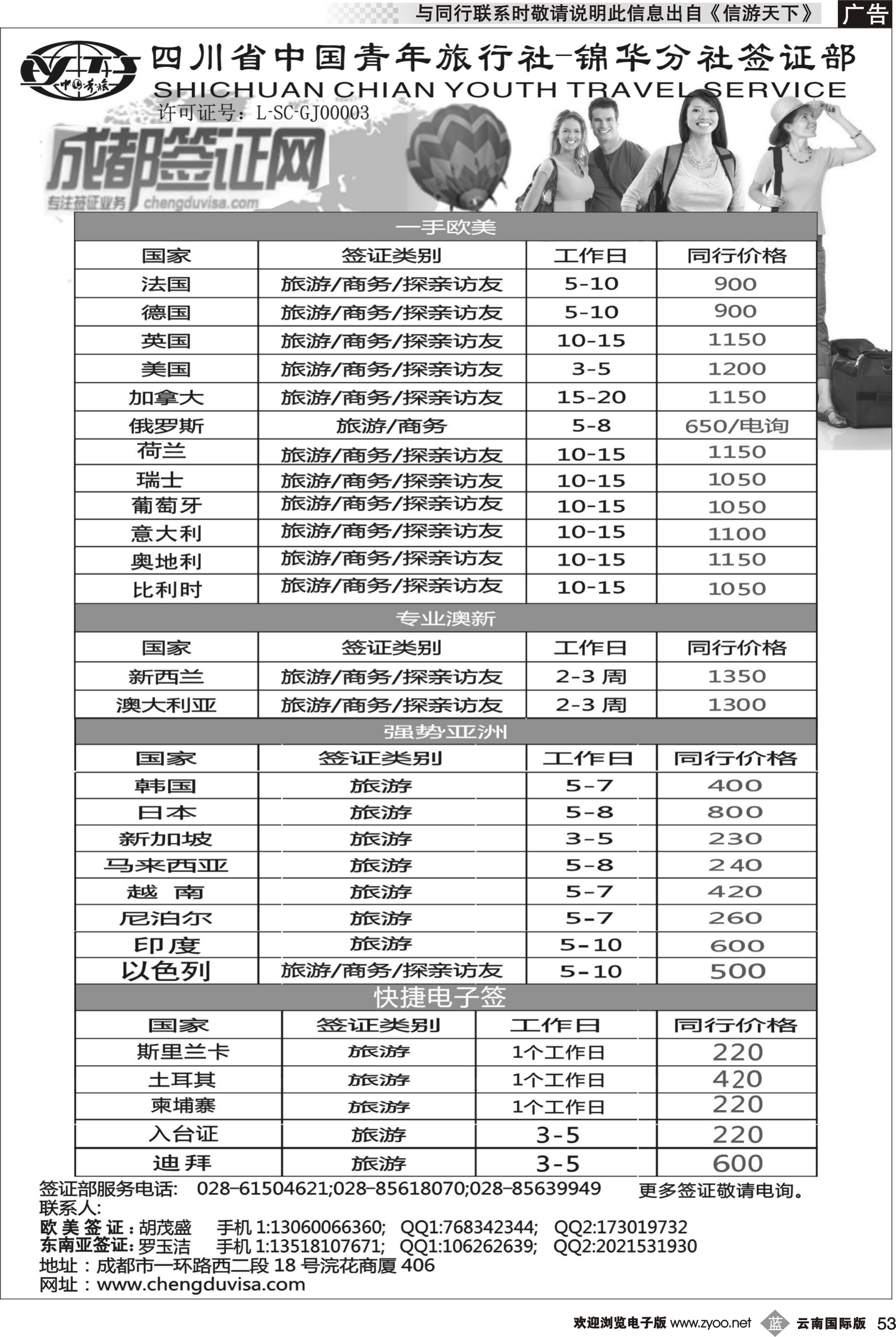 b053 省青旅-锦华分社-签证