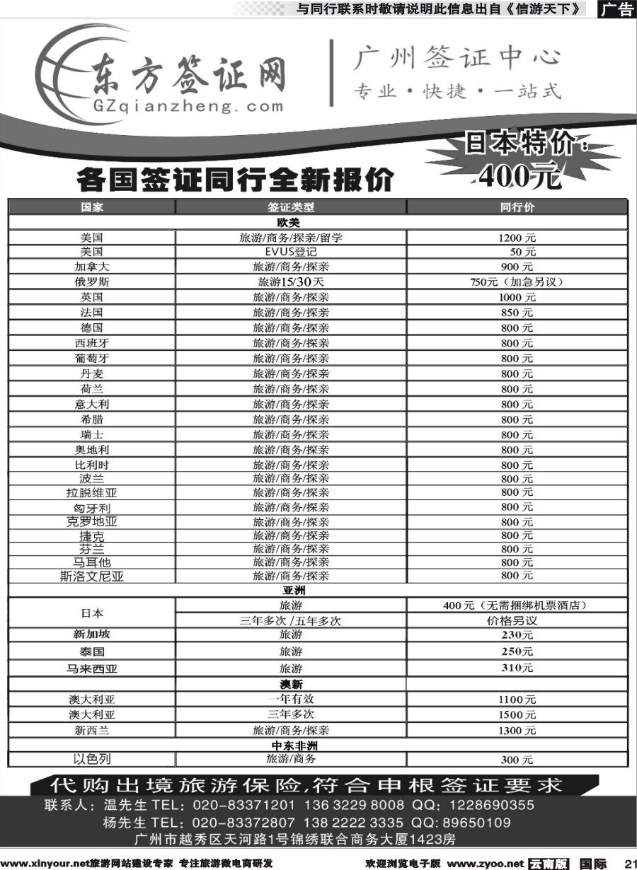 b021 东方签证网