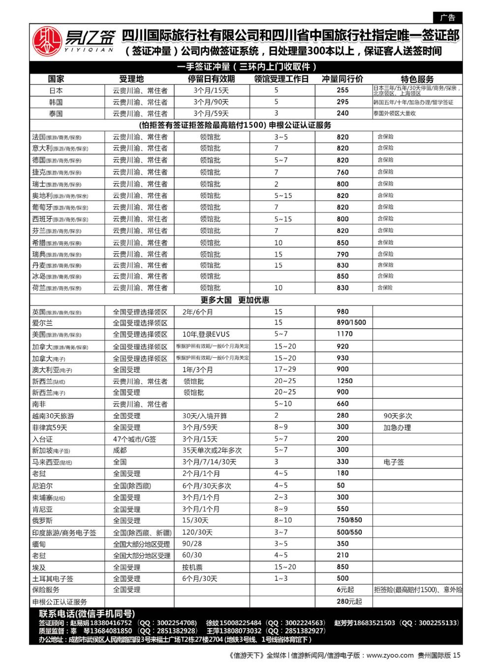 15  四川国际旅行社有限公司-易亿签签证中心