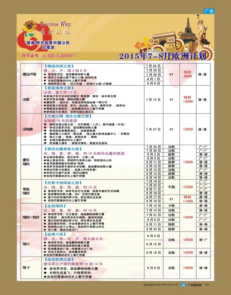 bb13广州成功之旅—欧洲、美洲、南美计划