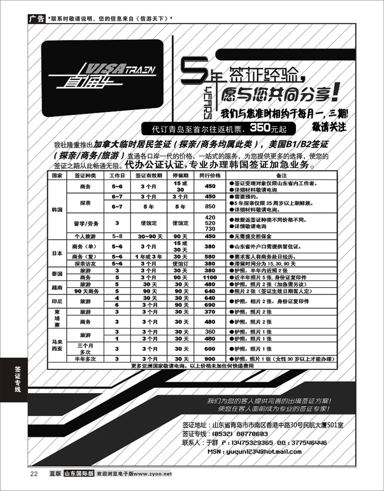 22 VISA TRINA-签证专线 签证专版