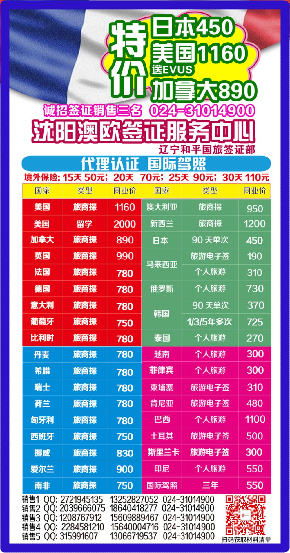 A-彩02沈阳澳欧签证服务中心目录侧条刊花12