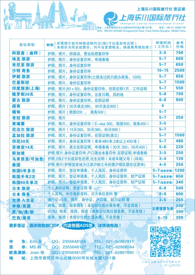 68.上海乐川国际旅行社-签证部