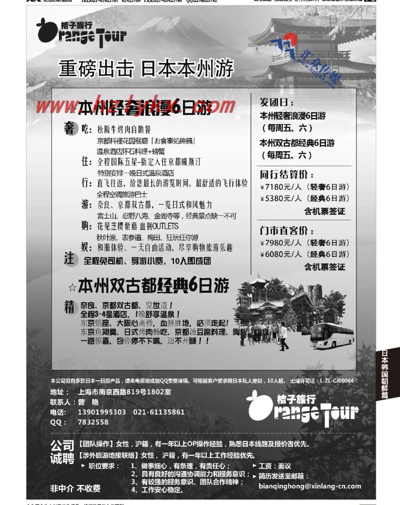 008杭州新浪国际旅行社