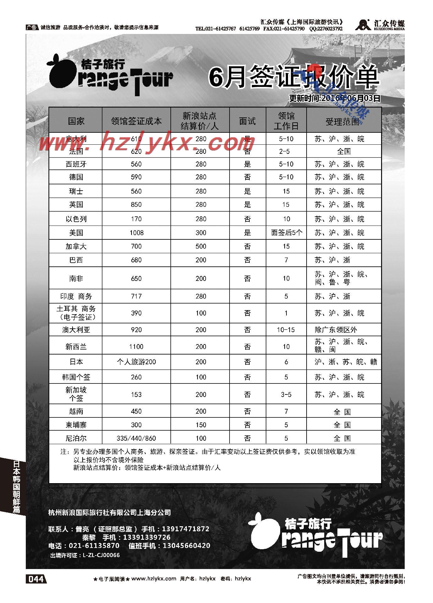 008杭州新浪国际旅行社