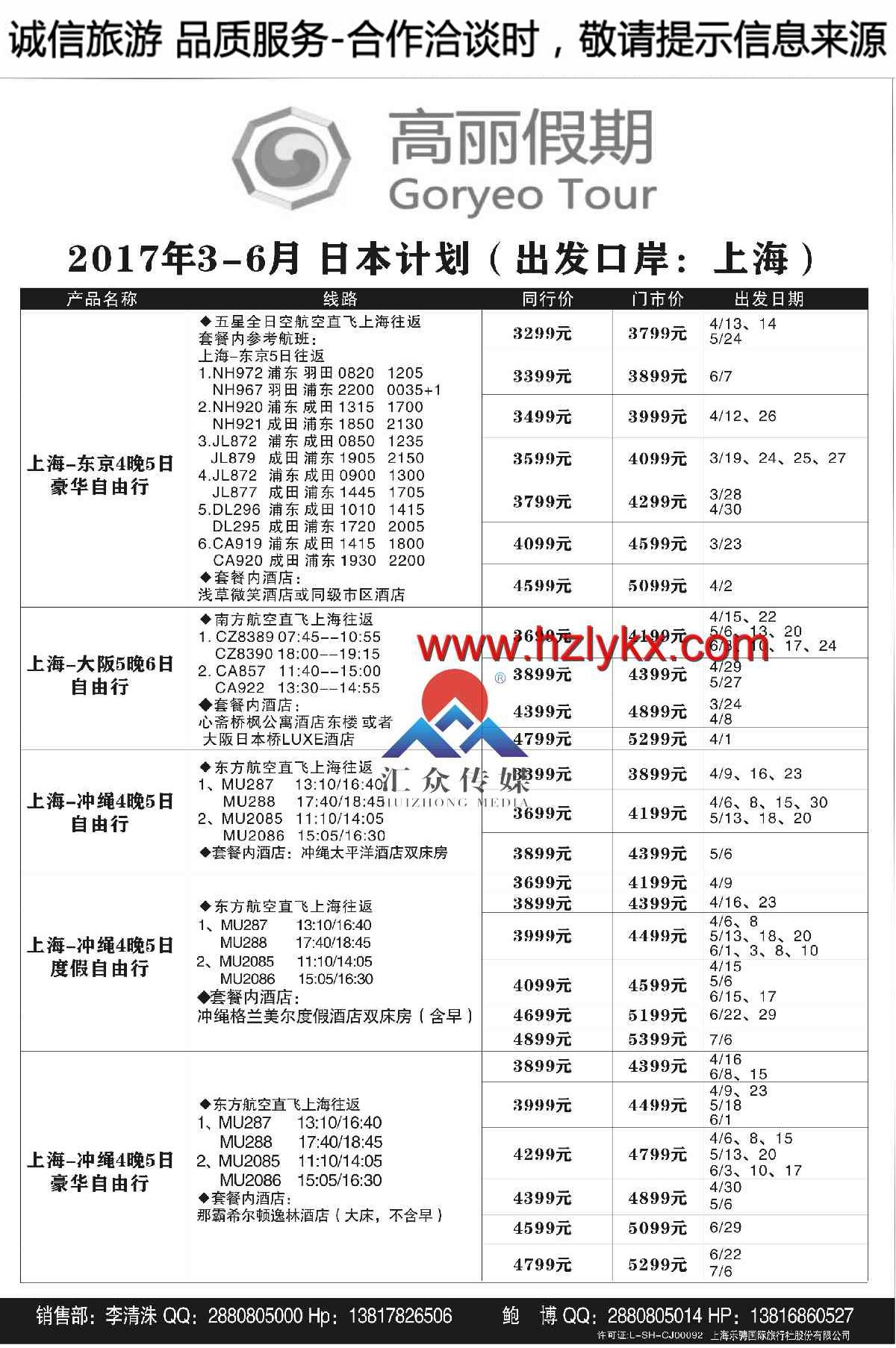 006高丽假期●日本计划