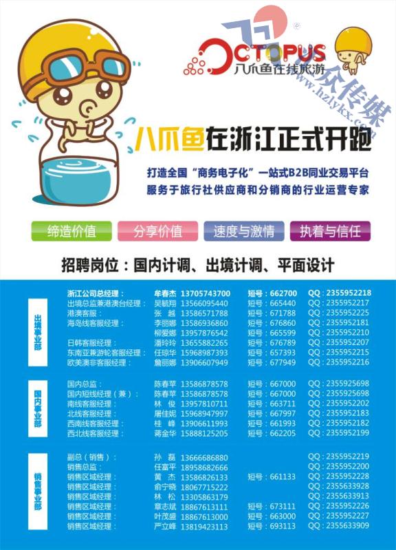 2.八爪鱼在线旅游发展有限公司浙江分公司